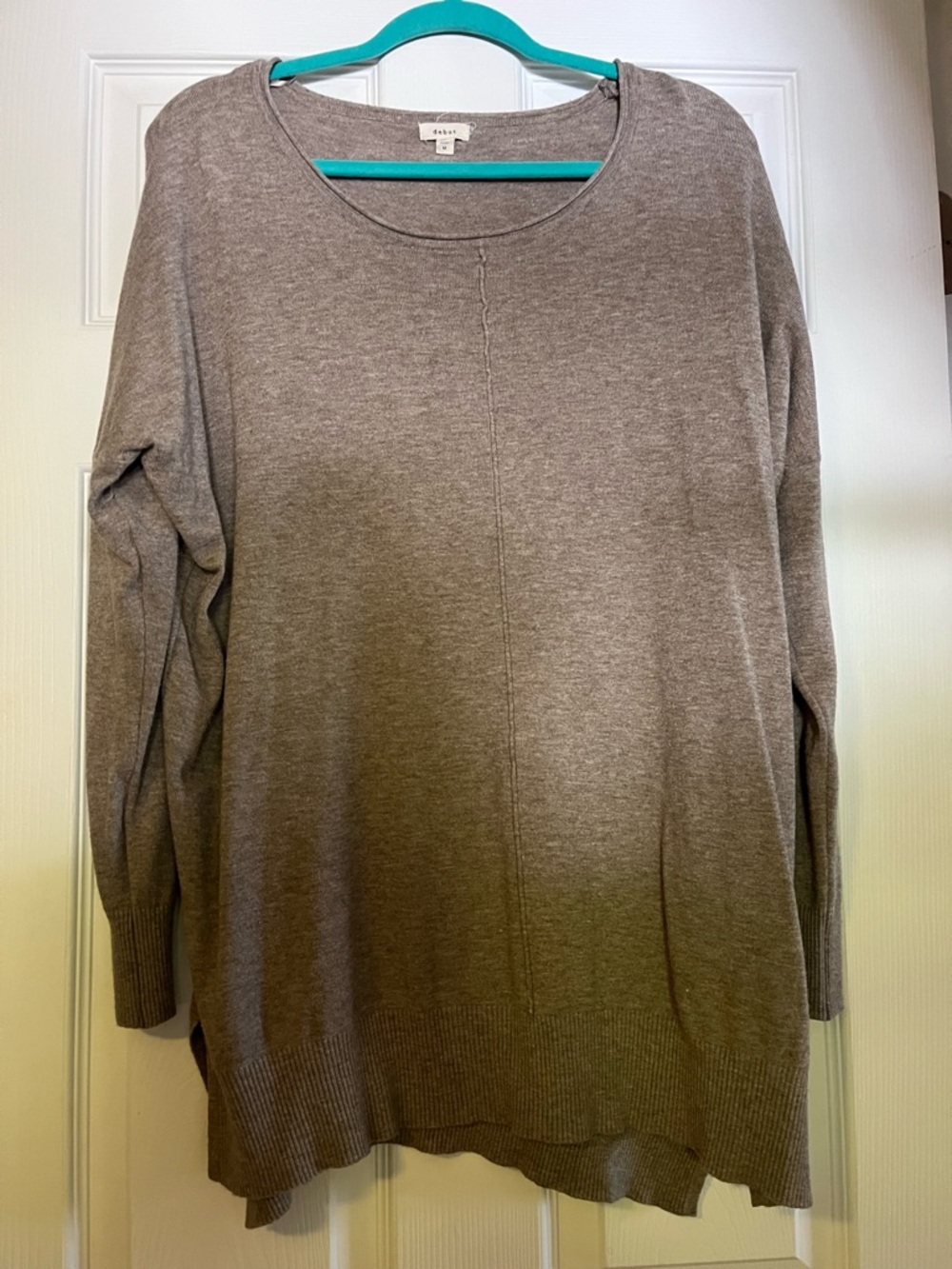 Debut Brand -  Taupe Long Sleeve Knit Sweater